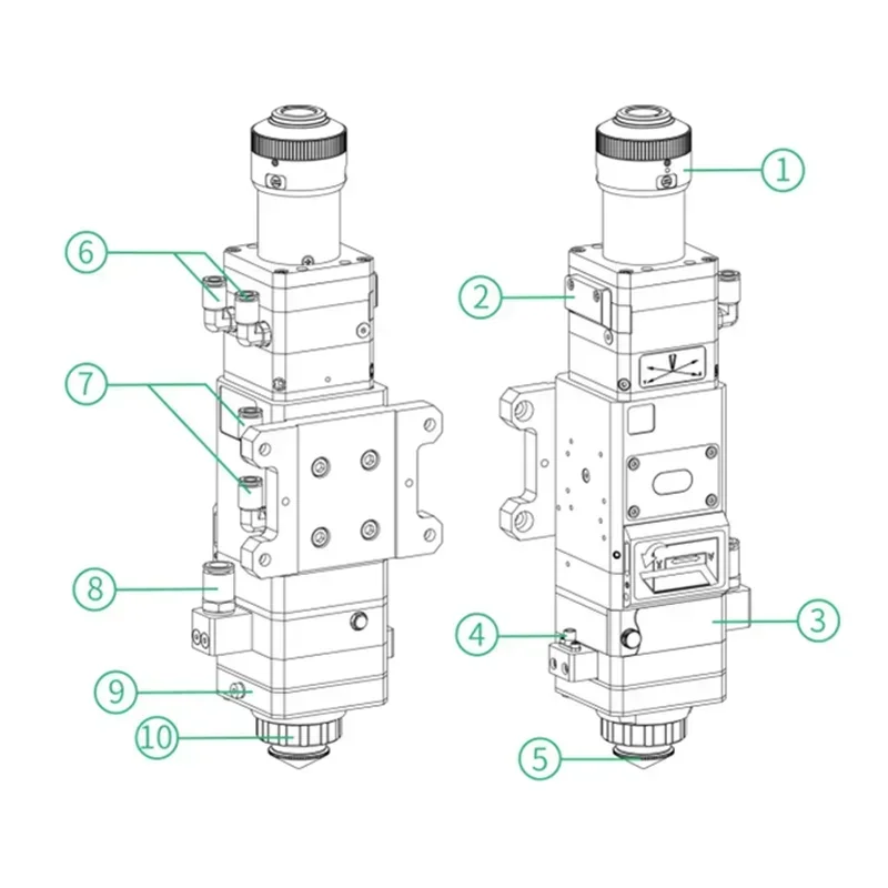 Tête de coupe de Fiber 3.3KW B - Industrial Laser Uses avis et prix